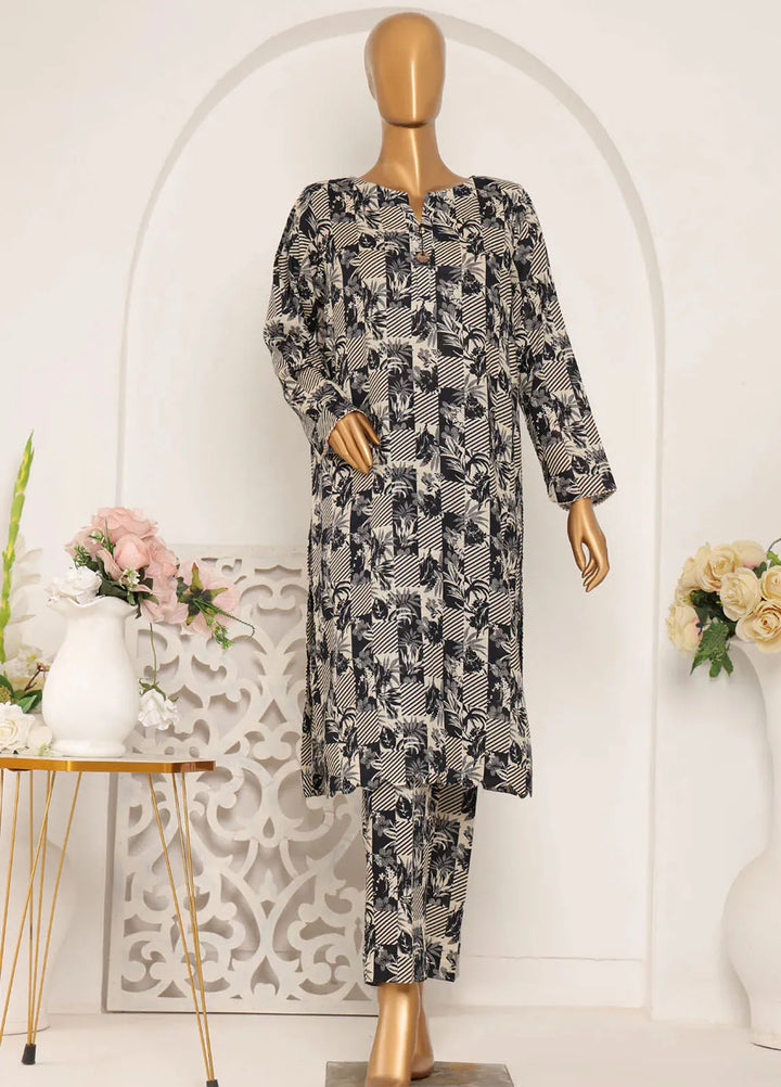 HZ Textiles Printed Khaddar Suits Unstitched 2 Piece HZ25KS KSP-22A - Winter Collection