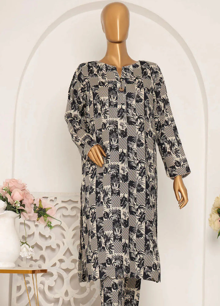 HZ Textiles Printed Khaddar Suits Unstitched 2 Piece HZ25KS KSP-22A - Winter Collection