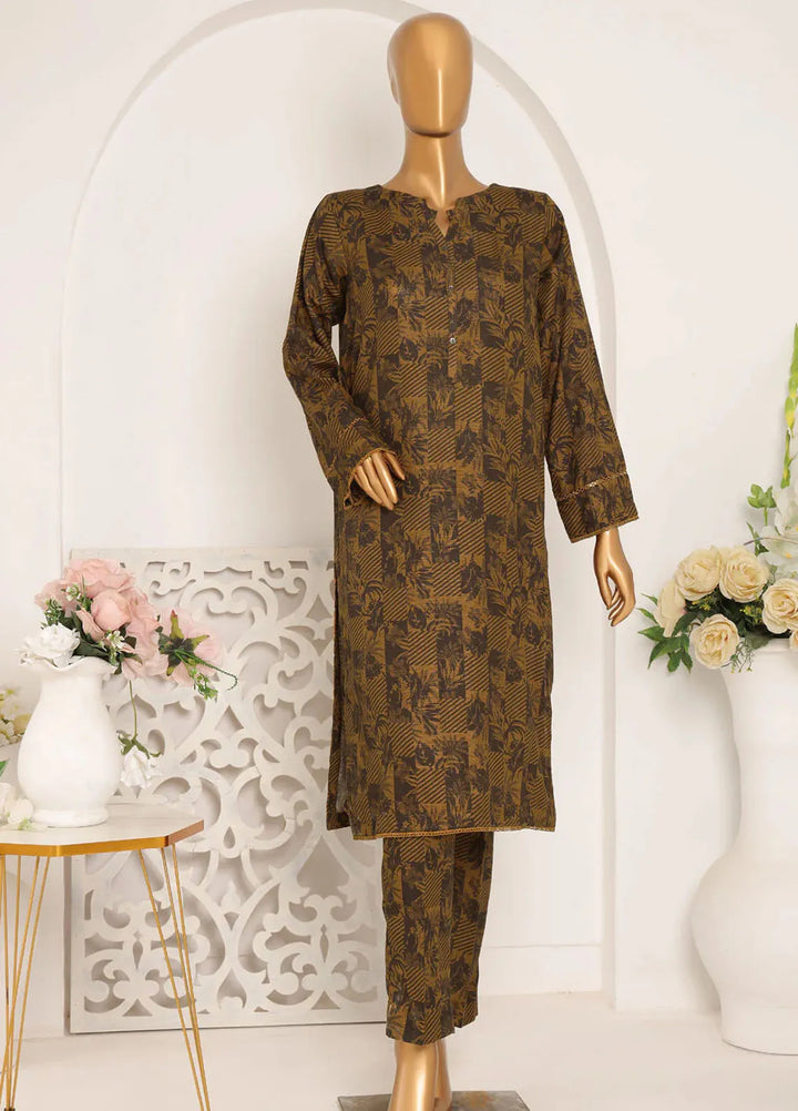 HZ Textiles Printed Khaddar Suits Unstitched 2 Piece HZ25KS KSP-22B - Winter Collection