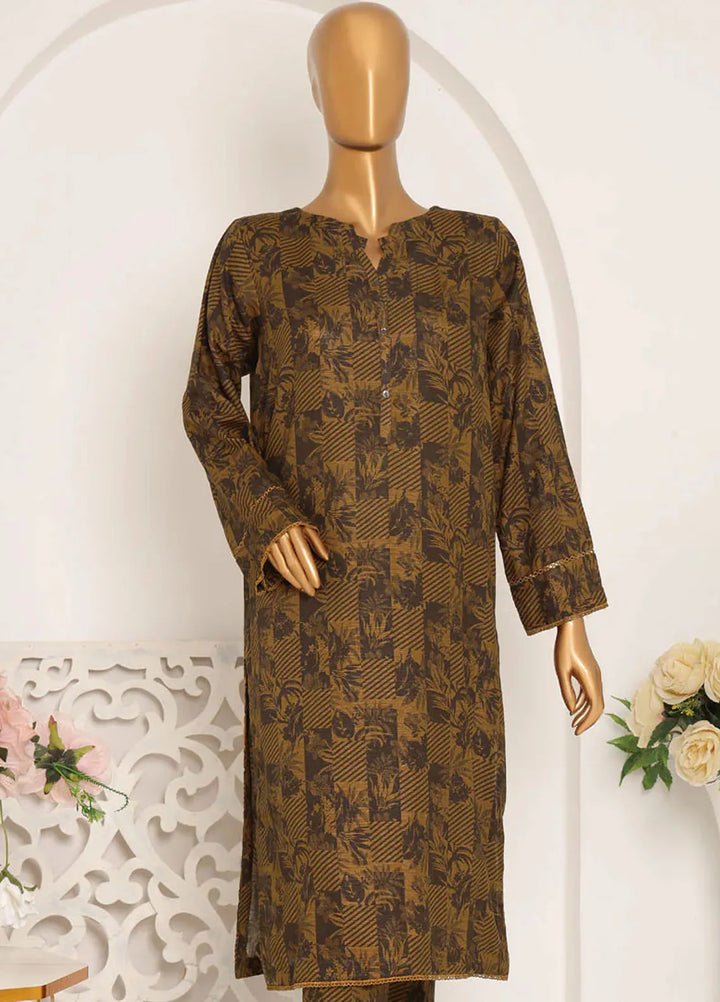 HZ Textiles Printed Khaddar Suits Unstitched 2 Piece HZ25KS KSP-22B - Winter Collection