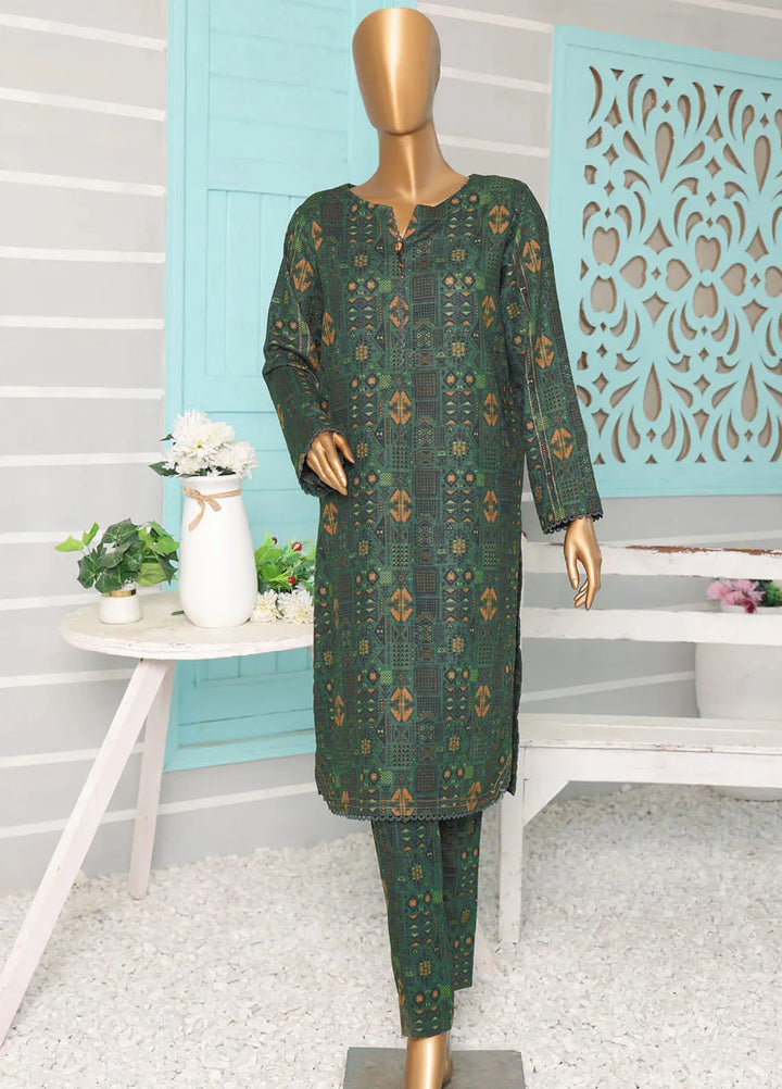 HZ Textiles Printed Khaddar Suits Unstitched 2 Piece HZ25KS KSP-24 - Winter Collection