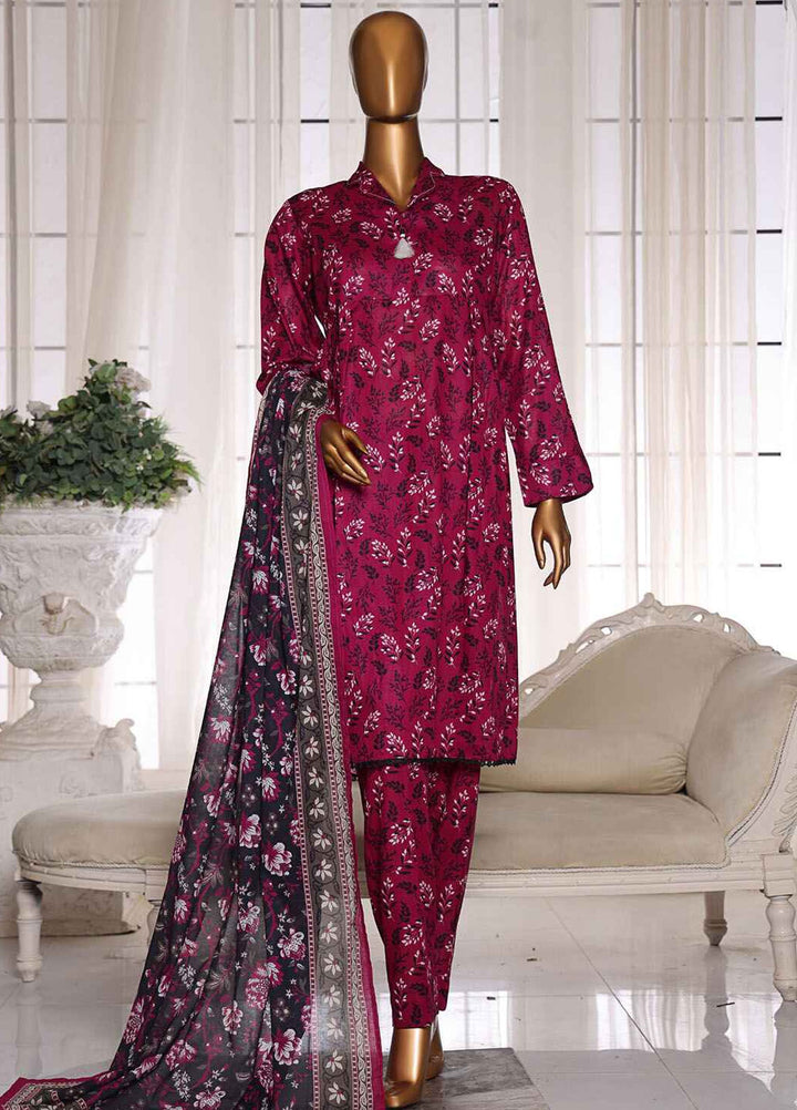 HZ Textiles Printed Lawn Suits Unstitched 3 Piece HZ25OL OC-02 - Summer Collection