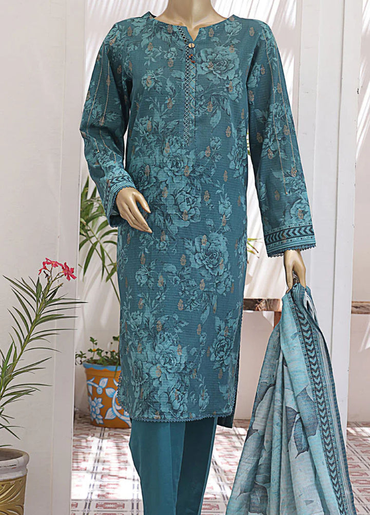 HZ Textiles Printed Lawn Suits Unstitched 3 Piece HZ25P JPC-24 - Summer Collection