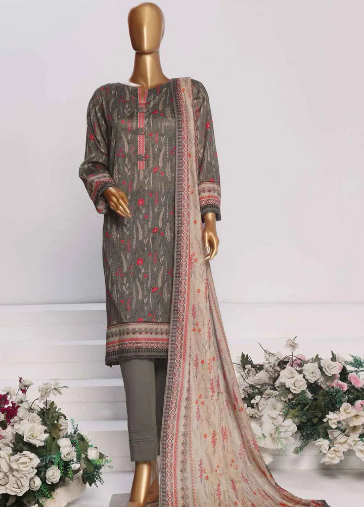 HZ Textiles Printed Lawn Suits Unstitched 3 Piece HZ25PL PPC-168 - Summer Collection