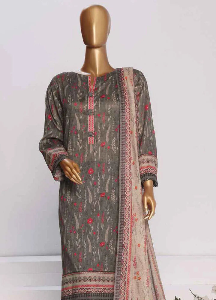 HZ Textiles Printed Lawn Suits Unstitched 3 Piece HZ25PL PPC-168 - Summer Collection