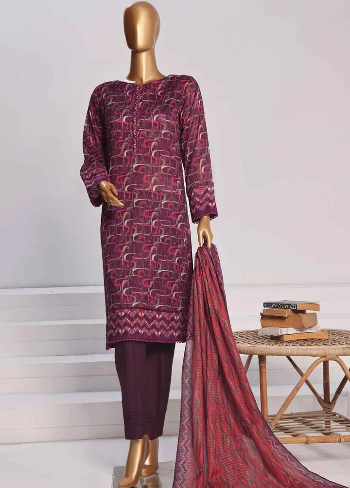 HZ Textiles Printed Lawn Suits Unstitched 3 Piece HZ25PL PPC-169 - Summer Collection