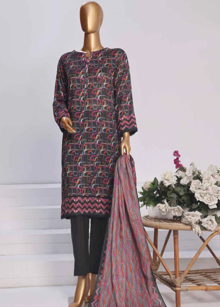 HZ Textiles Printed Lawn Suits Unstitched 3 Piece HZ25PL PPC-170 - Summer Collection