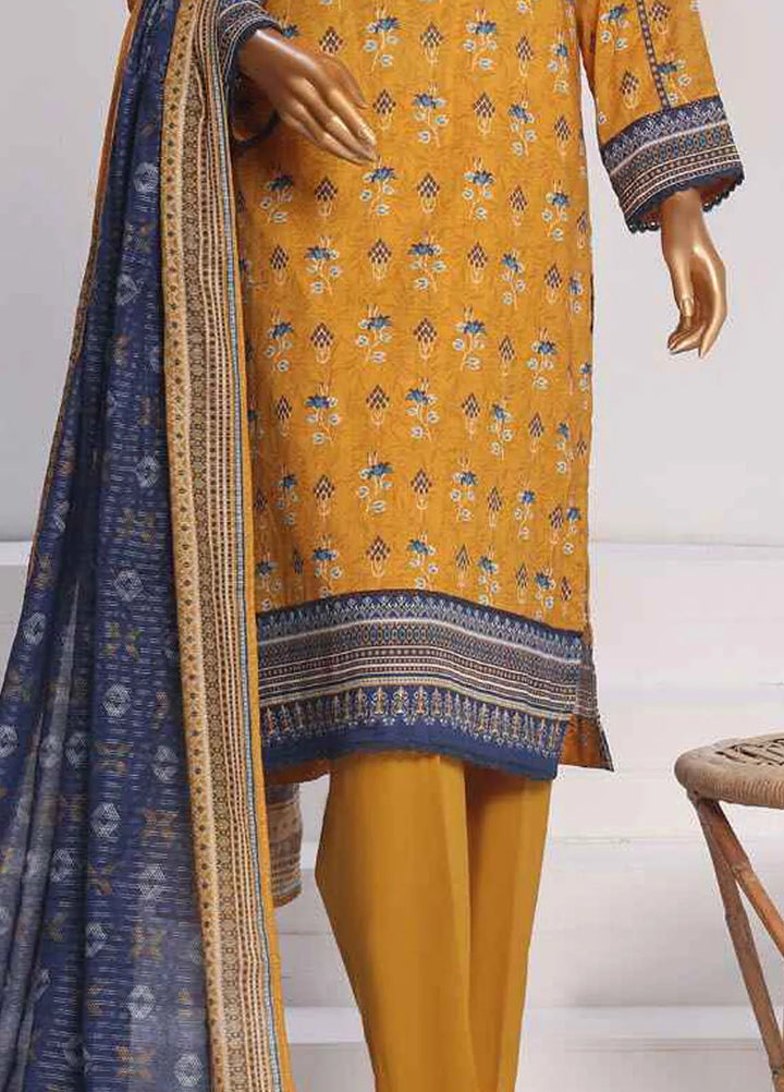 HZ Textiles Printed Lawn Suits Unstitched 3 Piece HZ25PL PPC-171 - Summer Collection