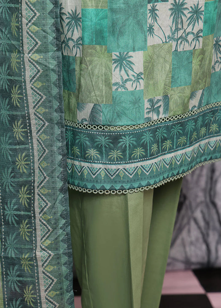 Hz Textiles Printed Lawn Suits Unstitched 3 Piece PPC-604 - Summer Collection