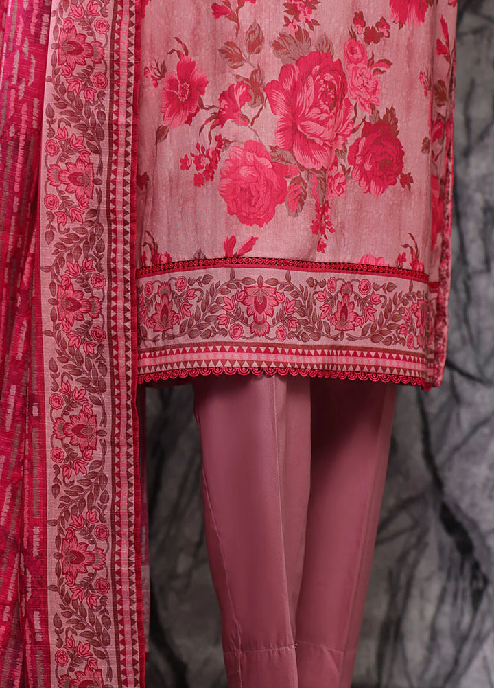 Hz Textiles Printed Lawn Suits Unstitched 3 Piece PPC-605 - Summer Collection