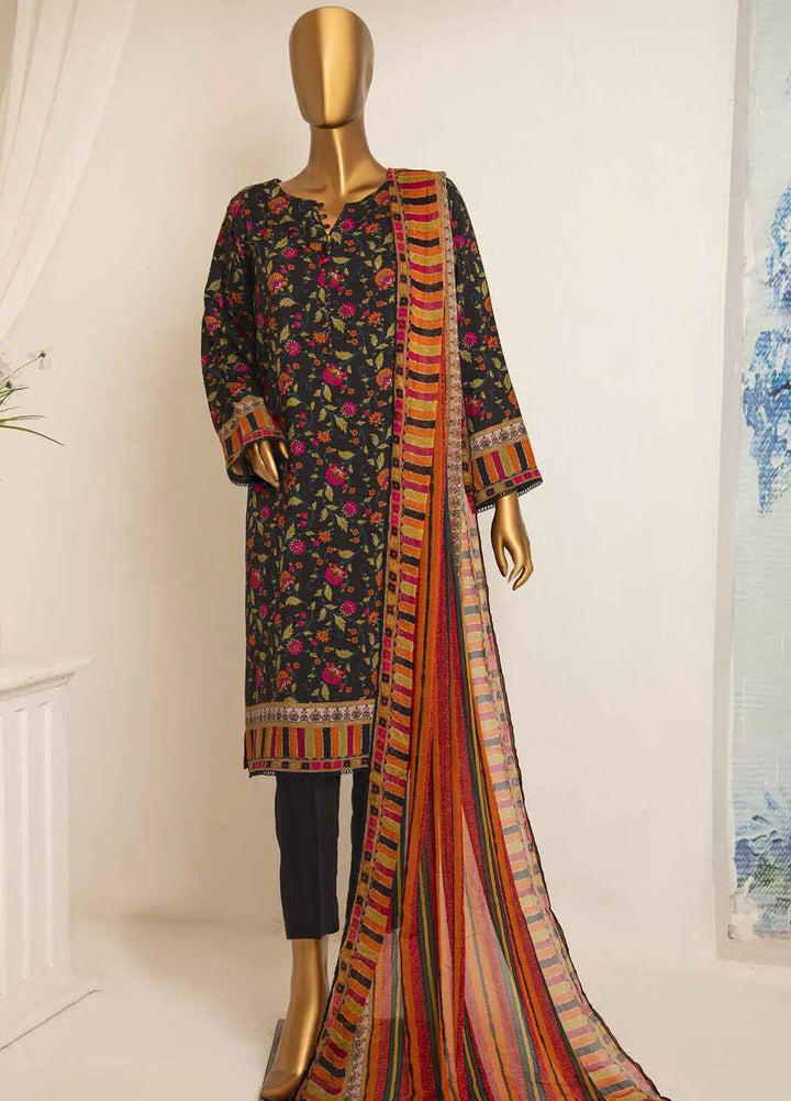 HZ Textiles Printed Viscose Suits Unstitched 3 Piece HZ25BD AVP-1102 - Winter Collection