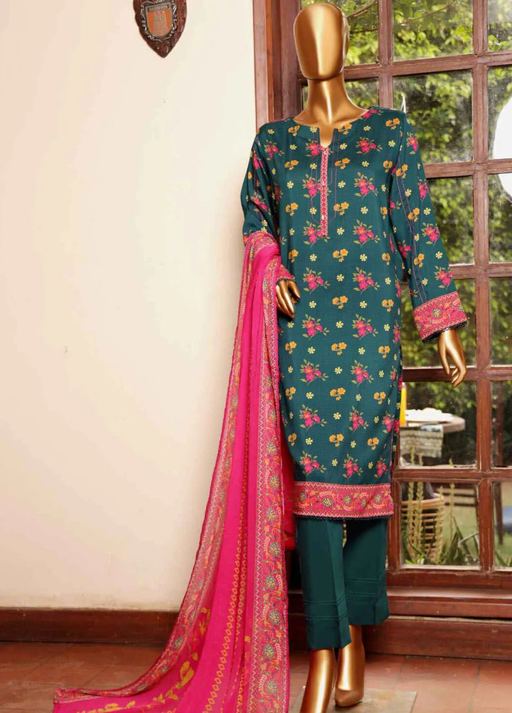 HZ Textiles Printed Viscose Suits Unstitched 3 Piece HZ25BD AVP-1107 - Winter Collection