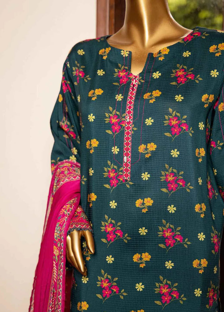 HZ Textiles Printed Viscose Suits Unstitched 3 Piece HZ25BD AVP-1107 - Winter Collection