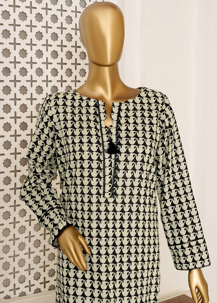 HZ Textiles Printed Khaddar Suits Unstitched 2 Pece HZ23KS PKS-1001-A - Winter Collection