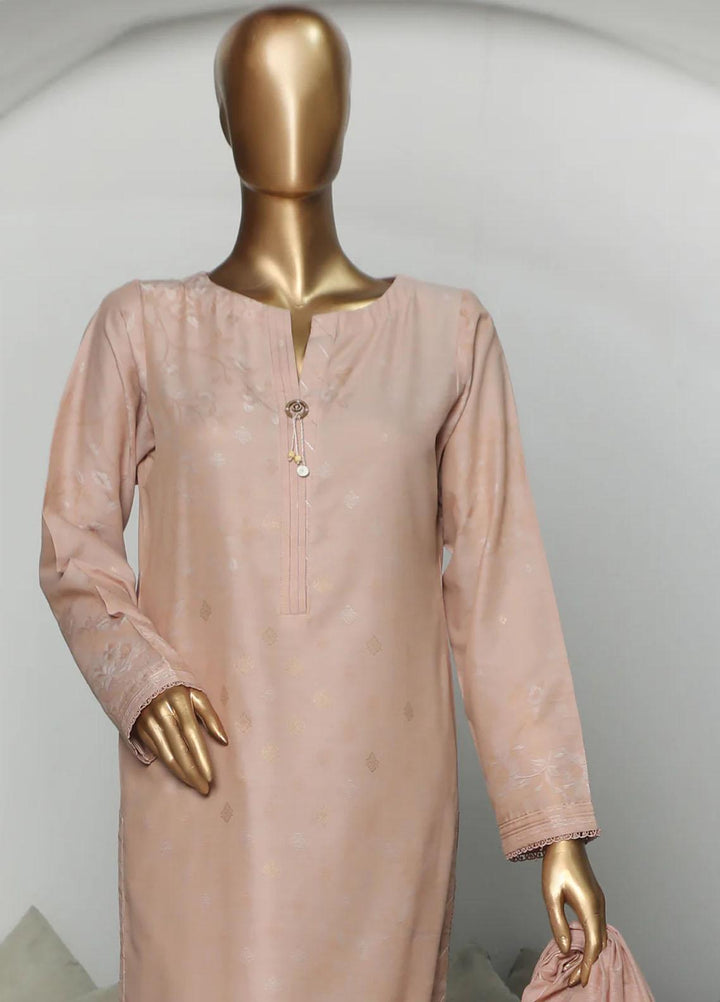 HZ Textiles Printed Jacquard Suits Unstitched 3 Piece HZ23VC VJ-02 - Winter Collection