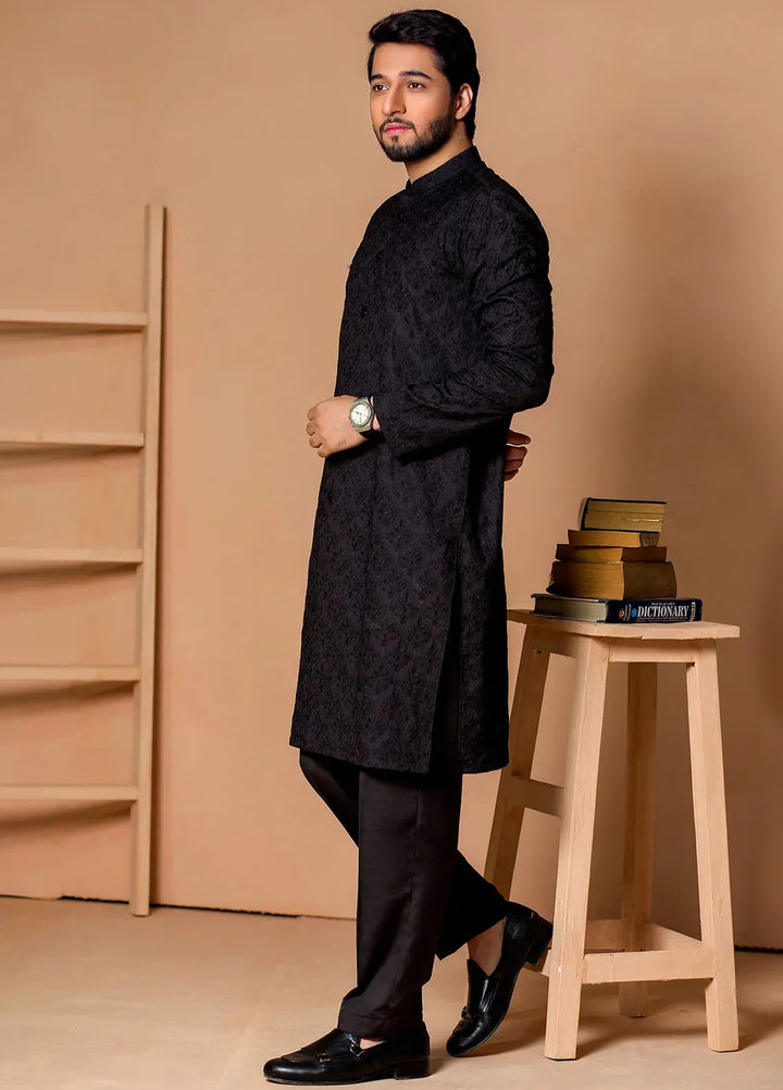 Ibtada E Ishq By Ahmad Raza Wash N Wear Embroidered Men Kurta Pajama - AR-5007