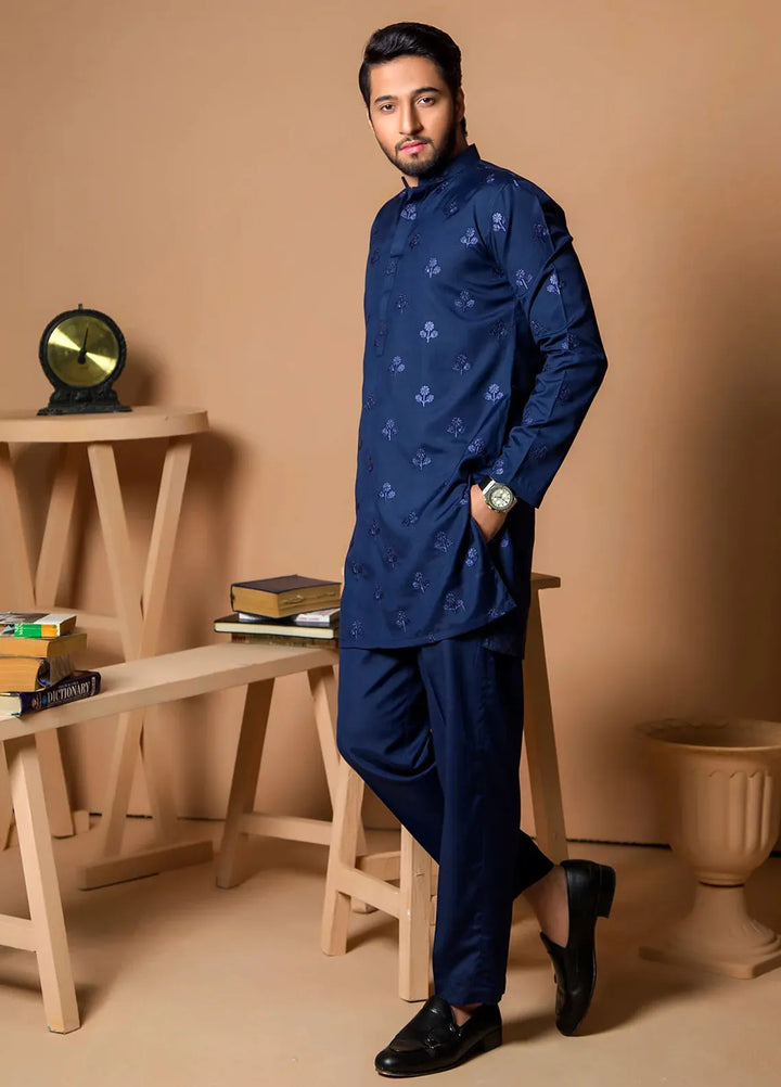 Ibtada E Ishq By Ahmad Raza Wash N Wear Embroidered Men Kurta Pajama - AR-5008