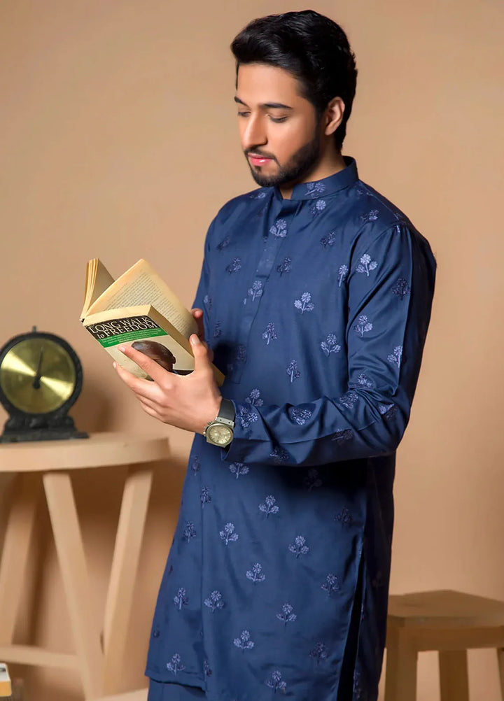 Ibtada E Ishq By Ahmad Raza Wash N Wear Embroidered Men Kurta Pajama - AR-5008