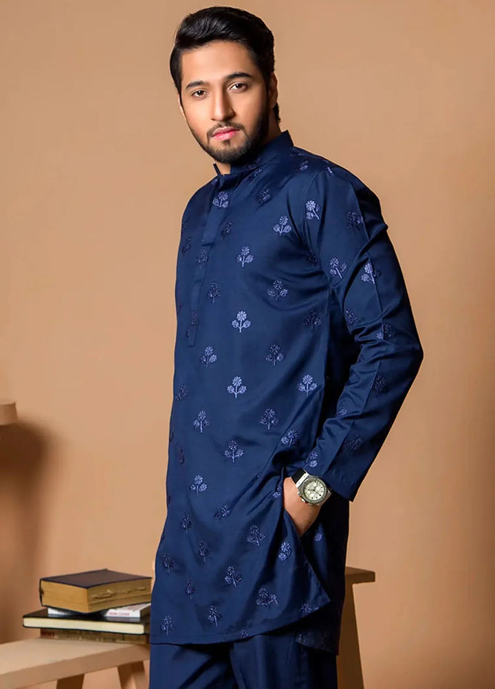 Ibtada E Ishq By Ahmad Raza Wash N Wear Embroidered Men Kurta Pajama - AR-5008