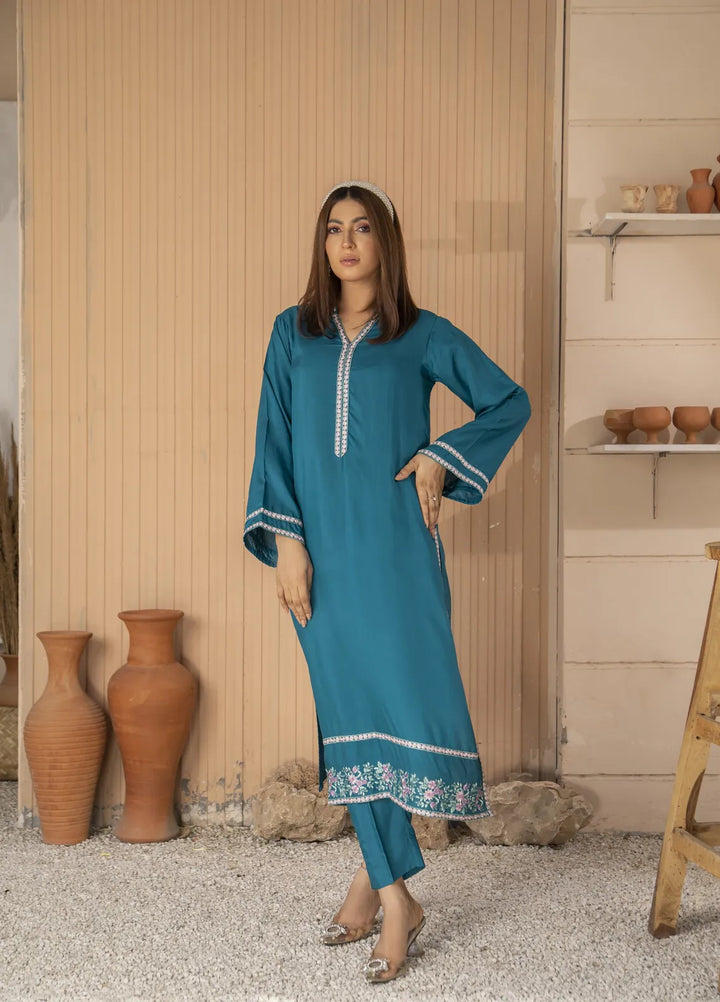 Ibtadda By Pashmire Pret Embroidered Viscose 2 Piece Suit Neelum