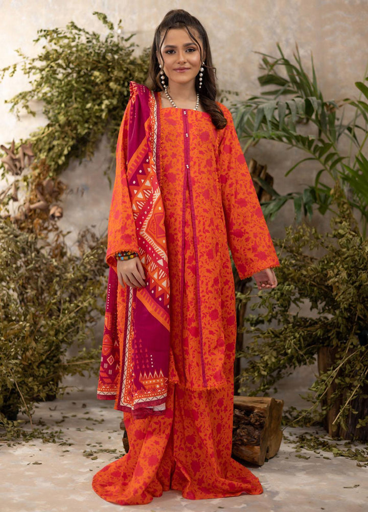 Identic Separates By Regalia Textiles Printed Khaddar Suits Unstitched 3 Piece RGT22IS-V3 D-07 - Winter Collection