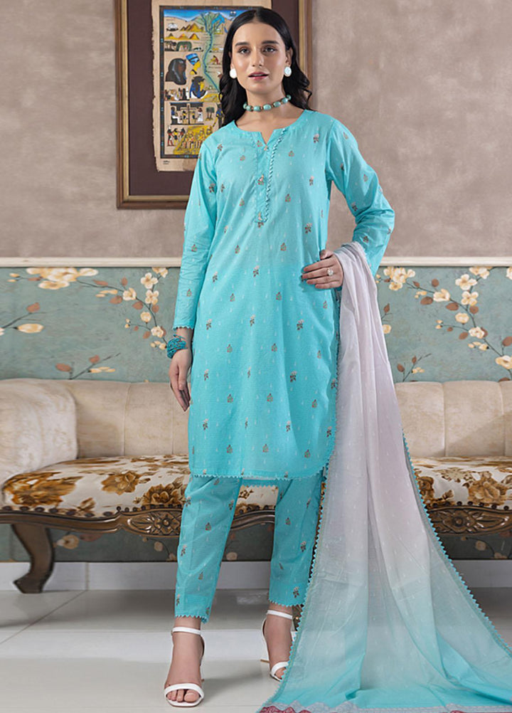 Identic Separates By Regalia Textiles Printed Cotton Suits Unstitched 3 Piece RGT23ISC ISPC-10 - Mid Summer Collection