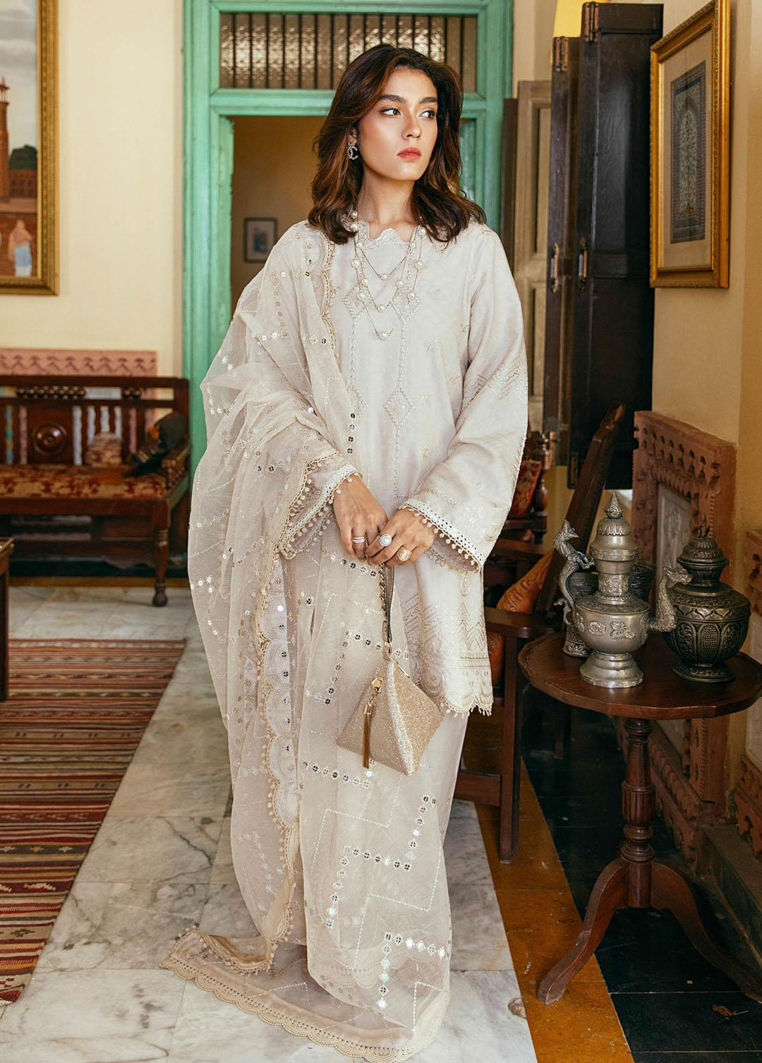 ILAHA Pret Luxury Cambric 3 Piece ILH21W Amaya