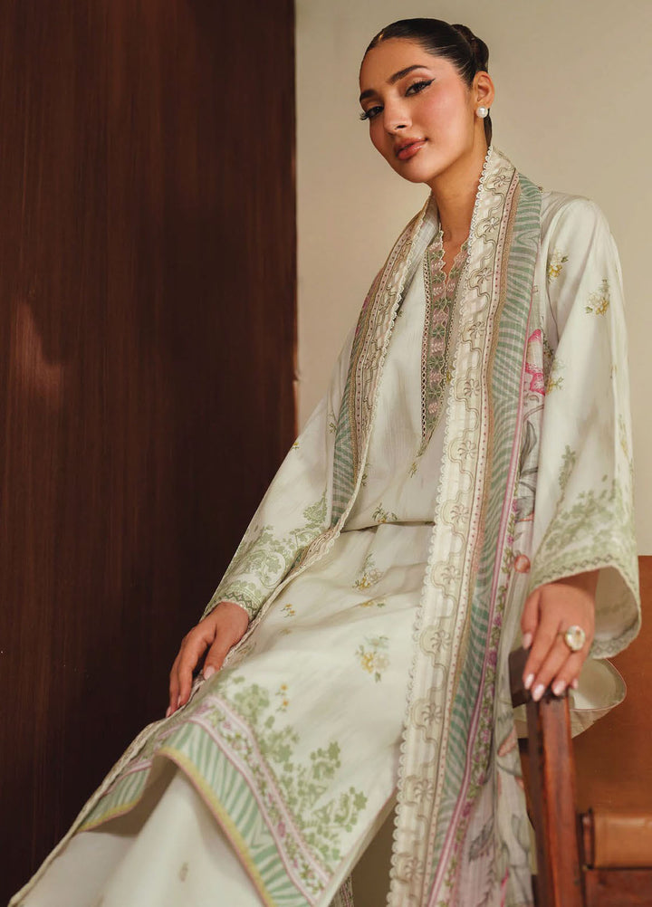 Ilara by Seran Embroidered Cambric Suits Unstitched 3 Piece SN25IC D-12 Elverra - Summer Collection