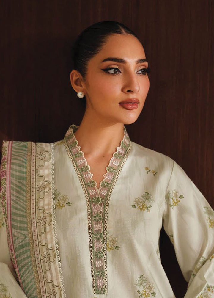 Ilara by Seran Embroidered Cambric Suits Unstitched 3 Piece SN25IC D-12 Elverra - Summer Collection