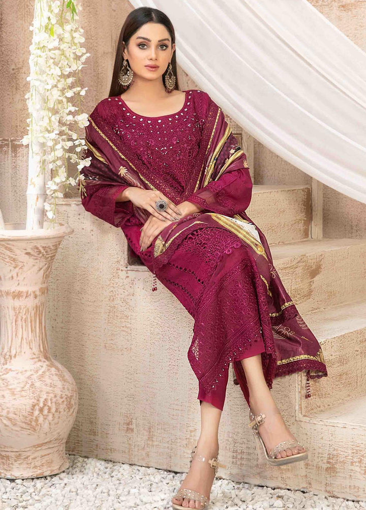 Ilona By Tawakkal Fabrics Embroidered Staple Suits Unstitched 3 Piece TWF23I 9584 - Winter Collection