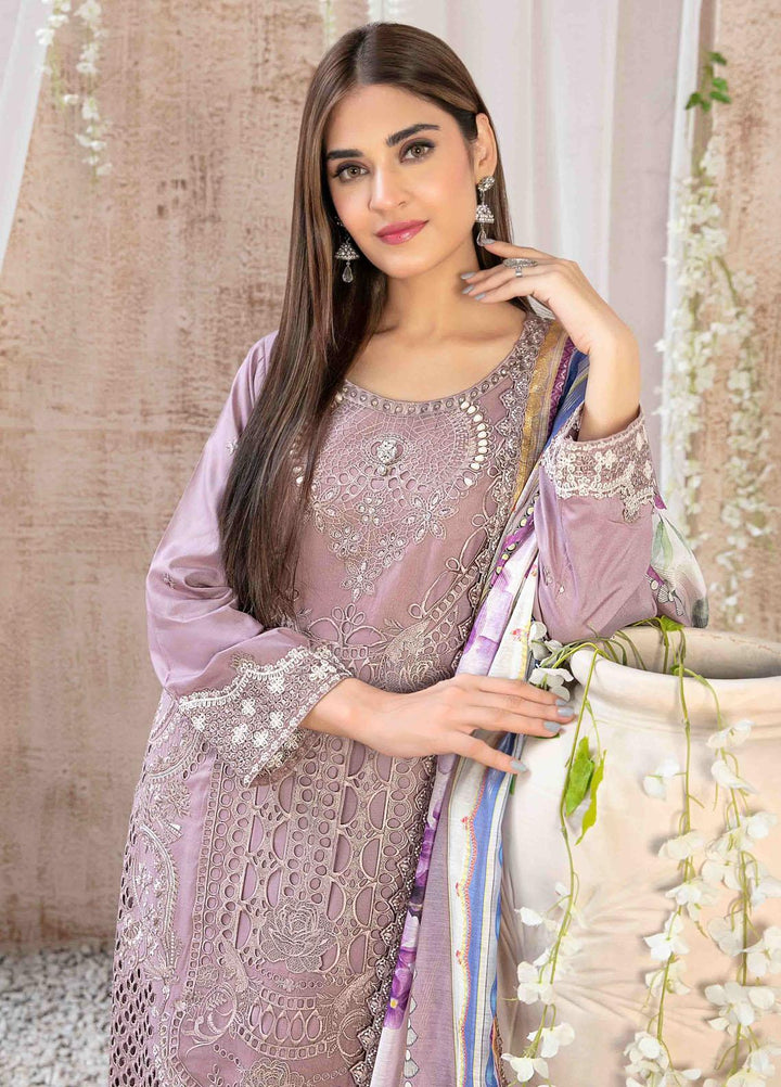 Ilona By Tawakkal Fabrics Embroidered Staple Suits Unstitched 3 Piece TWF23I 9586 - Winter Collection