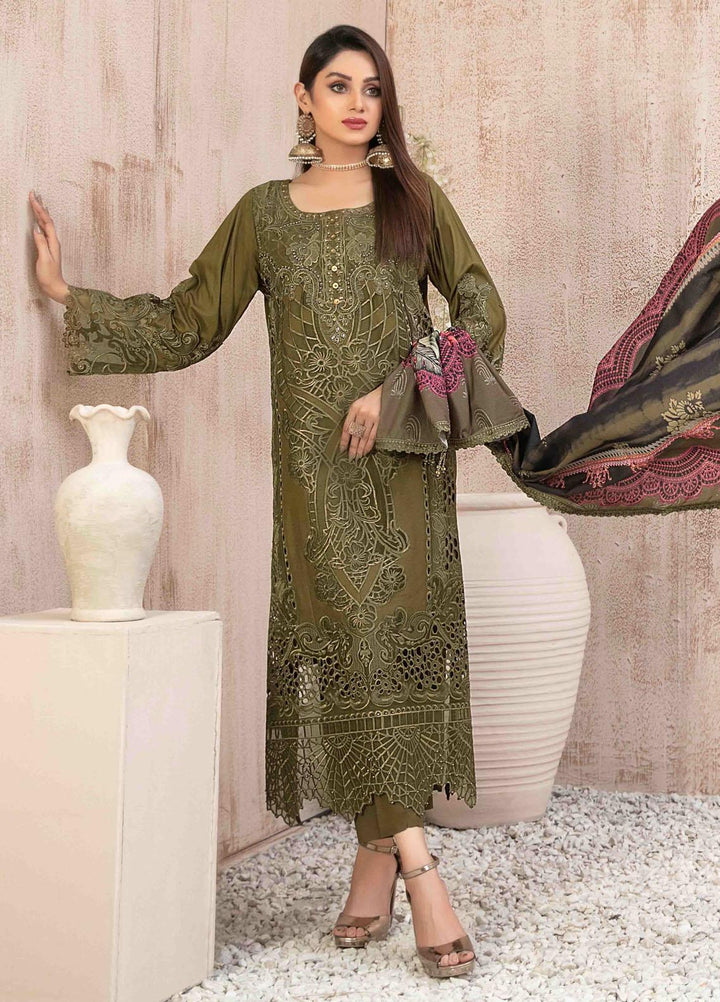 Ilona By Tawakkal Fabrics Embroidered Staple Suits Unstitched 3 Piece TWF23I 9591 - Winter Collection