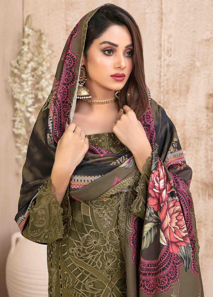 Ilona By Tawakkal Fabrics Embroidered Staple Suits Unstitched 3 Piece TWF23I 9591 - Winter Collection