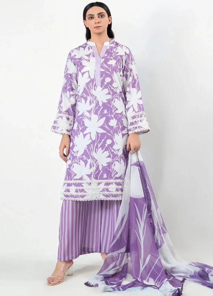 Imran Aftab Printed Silk Suit Unstitched 3 Piece IAW-UF-02 - Winter Collection