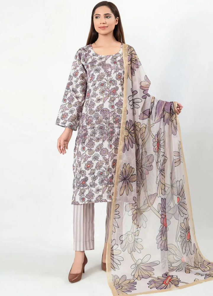 Imran Aftab Printed Silk Suit Unstitched 3 Piece IAW-UF-05 - Winter Collection
