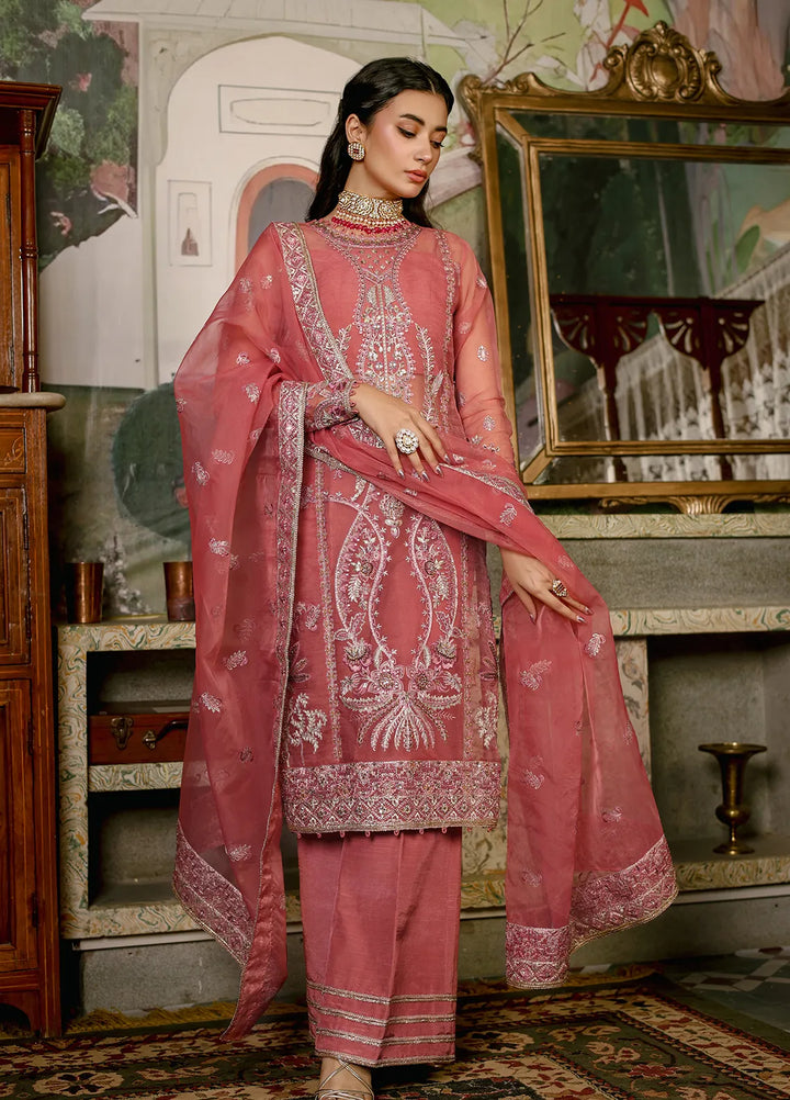 Imran Ramzan Embroidered Organza Suits Unstitched 3 Piece IR24R Zareen - Formals Collection