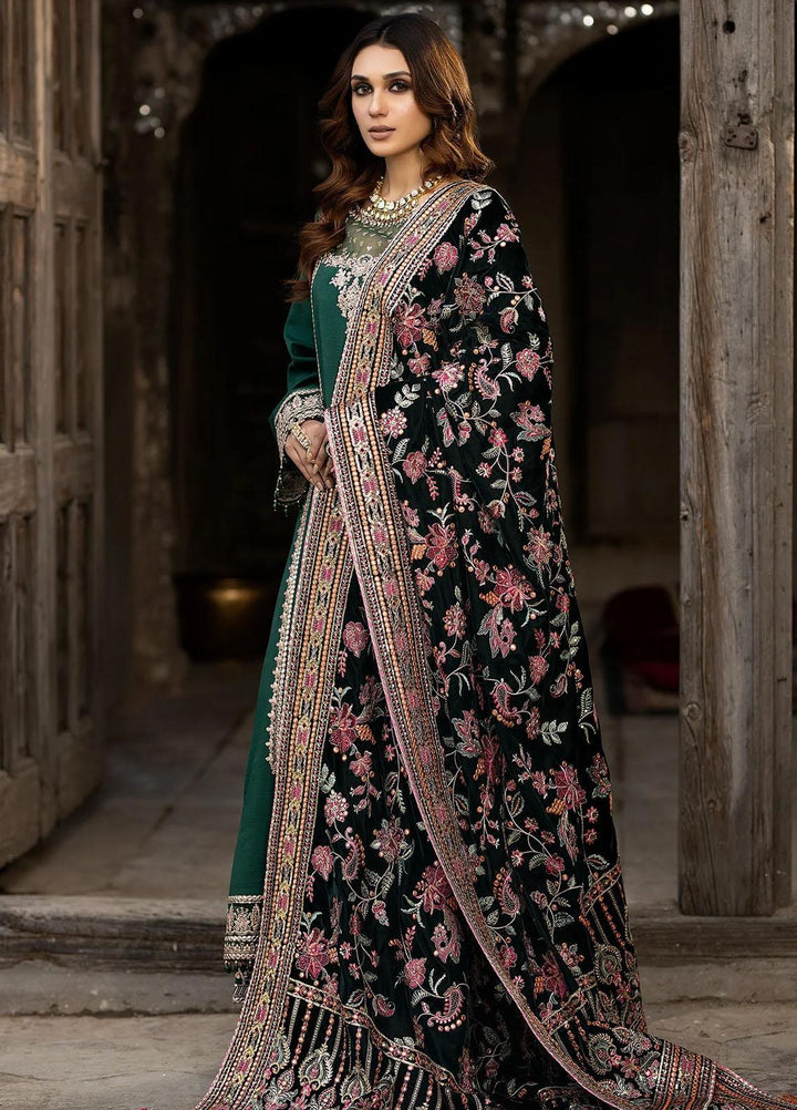 Imrozia Premium Embroidered Velvet Shawl I.S.S-04 - Women Shawls