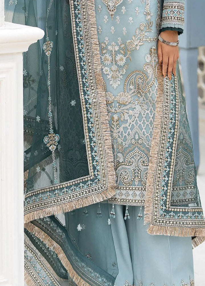 Imrozia Premium Pret Embroidered Net 4 Piece Suit IP 48 Zebaish