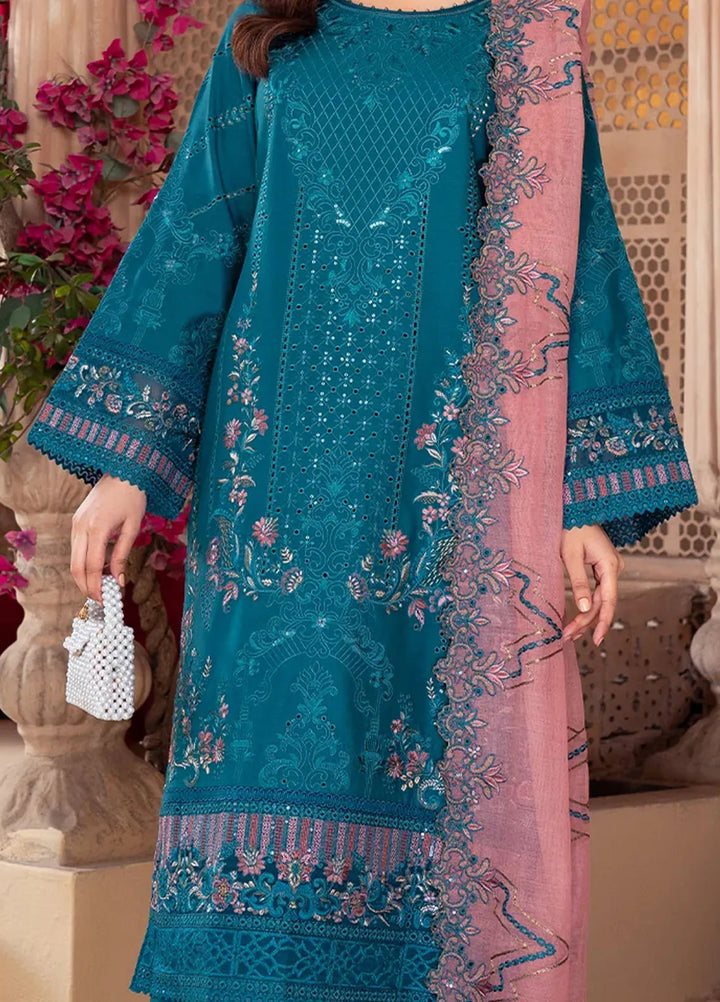 Imrozia Premium Pret Embroidered Viscose Silk 3 Piece Suit IP-113 Suhana