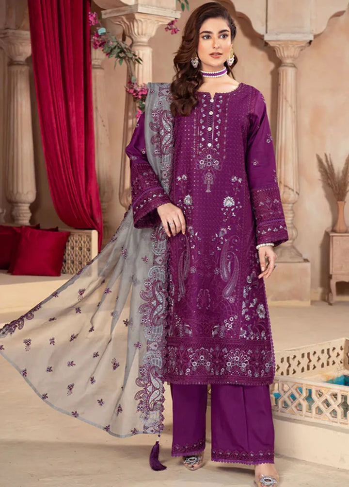 Imrozia Premium Pret Embroidered Viscose Silk 3 Piece Suit IP-114 Mahika