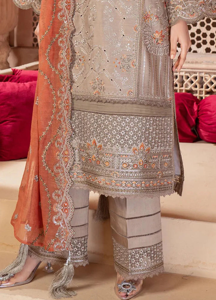 Imrozia Premium Pret Embroidered Viscose Silk 3 Piece Suit IP-116 Myra