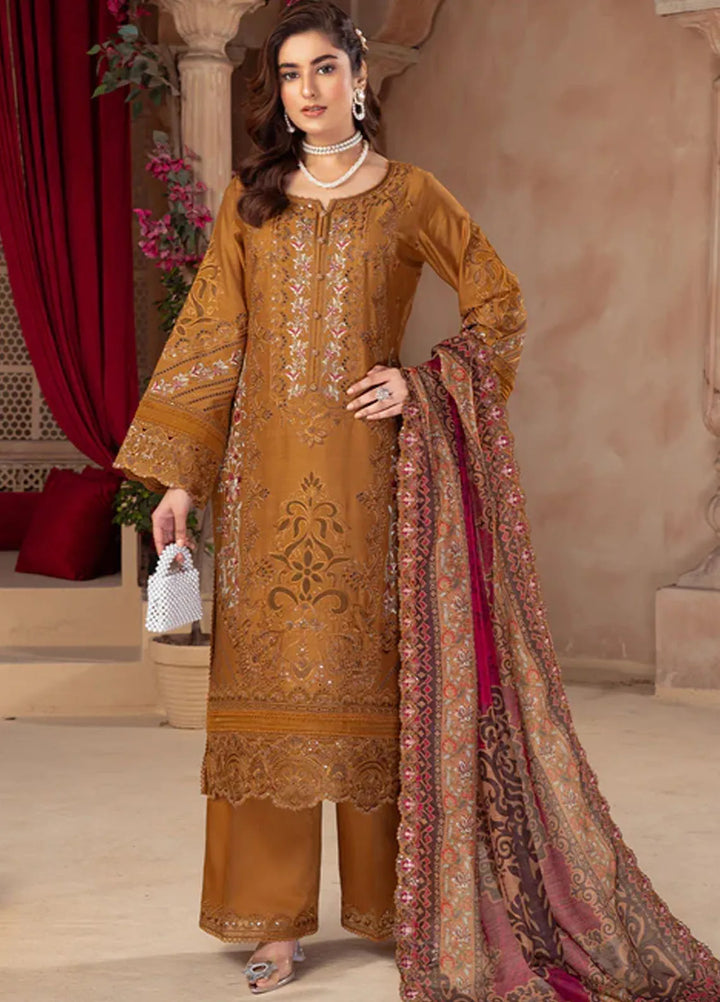 Imrozia Premium Pret Embroidered Viscose Silk 3 Piece Suit IP-117 Arooba