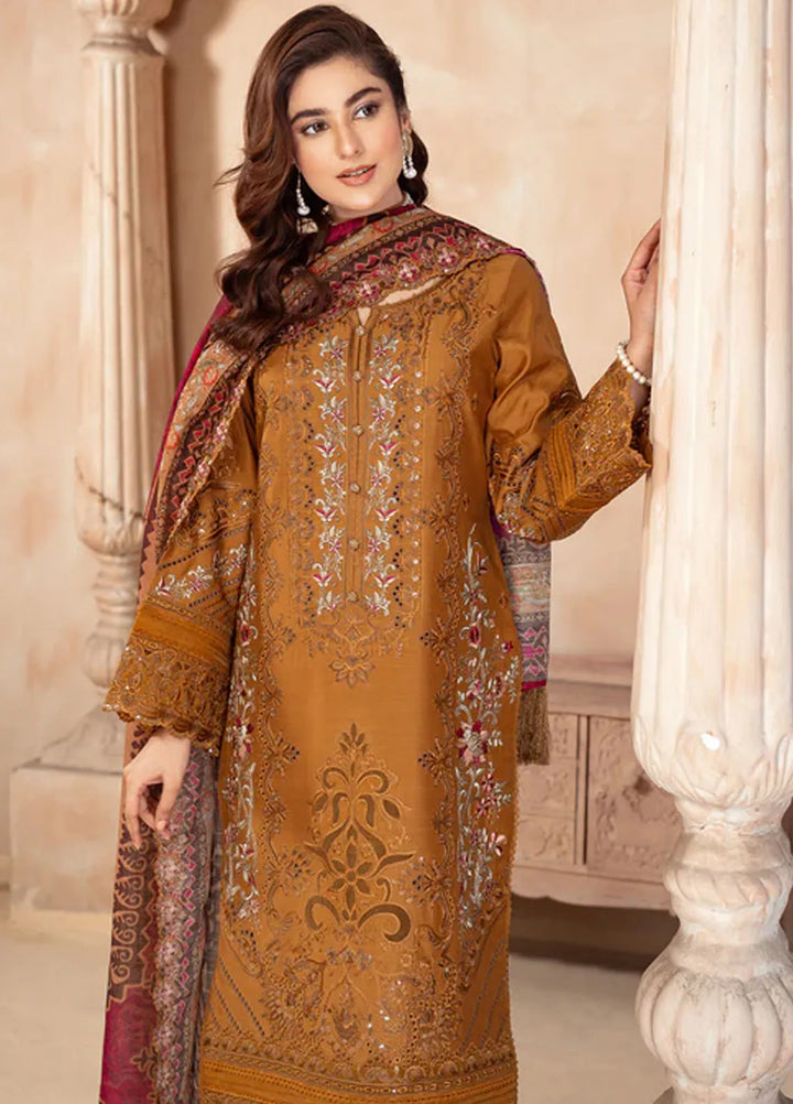 Imrozia Premium Pret Embroidered Viscose Silk 3 Piece Suit IP-117 Arooba