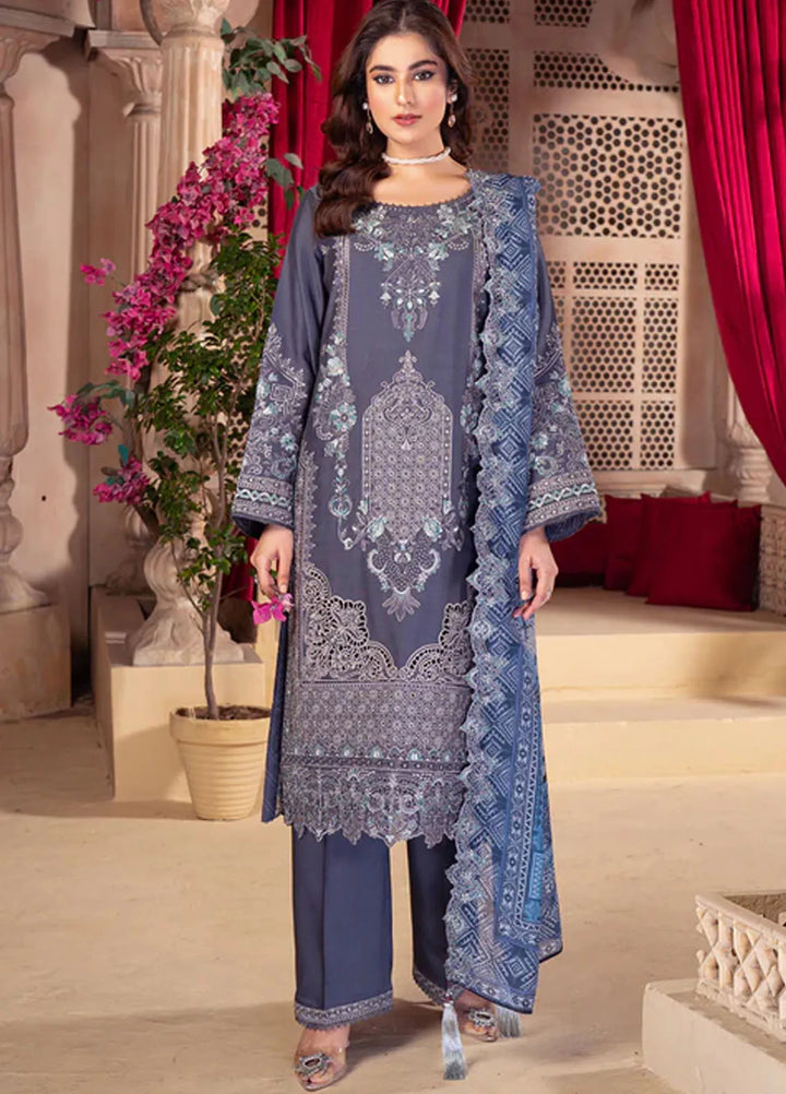 Imrozia Premium Pret Embroidered Viscose Silk 3 Piece Suit IP-119 Tiya