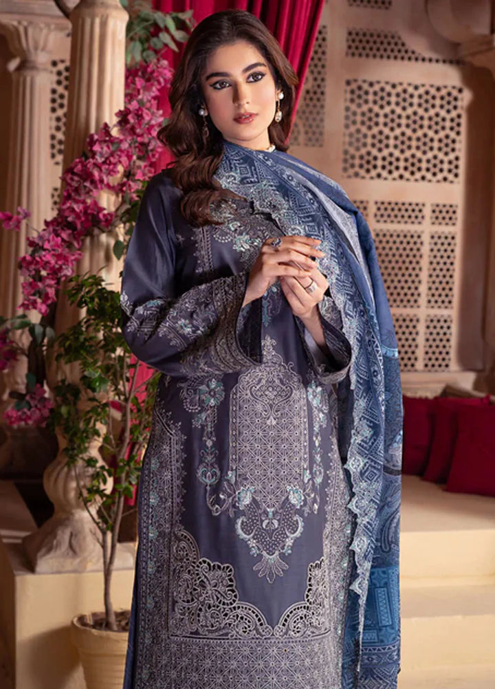 Imrozia Premium Pret Embroidered Viscose Silk 3 Piece Suit IP-119 Tiya