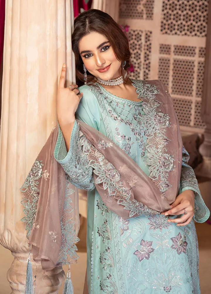 Imrozia Premium Pret Embroidered Viscose Silk 3 Piece Suit IP-120 Miksha
