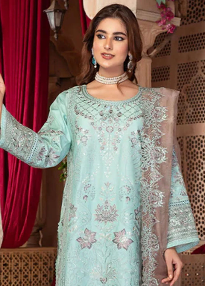 Imrozia Premium Pret Embroidered Viscose Silk 3 Piece Suit IP-120 Miksha