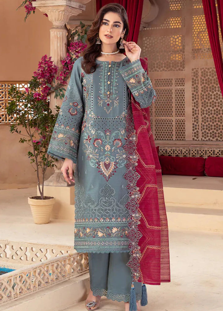 Imrozia Premium Pret Embroidered Viscose Silk 3 Piece Suit IP-121 Amaya