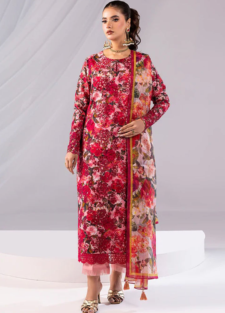 Imrozia Pret Printed Cotton 3 Piece Suit SP-55 Mahira