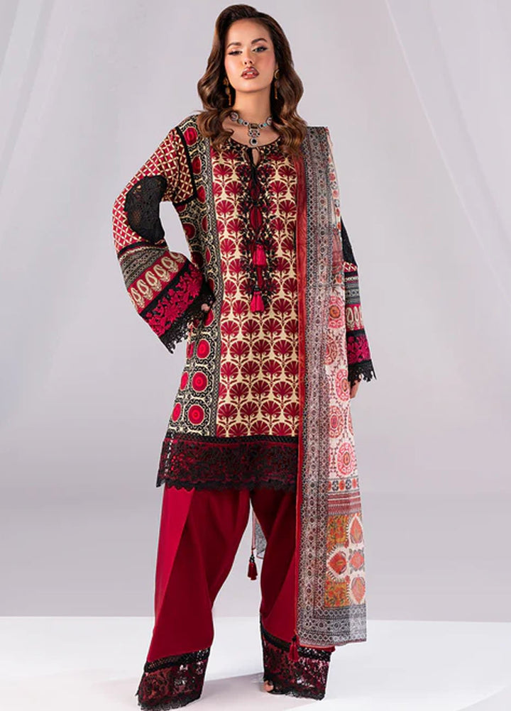 Imrozia Pret Printed Cotton 3 Piece Suit SP-60 Mehrunissa